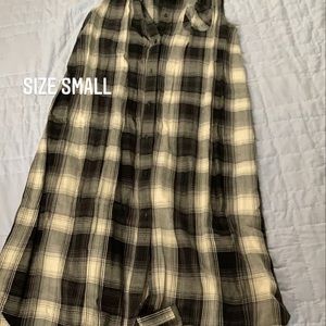 Plaid vest/dress